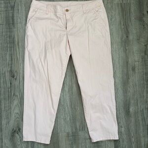 Liz Claiborne Women's Light Pink Ankle Chino's Sz 16